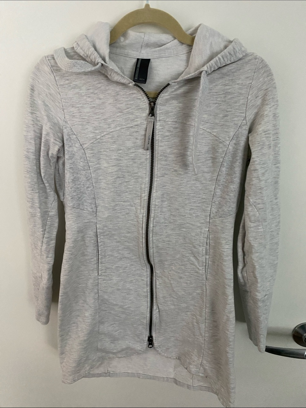 Mondetta Light Heather Gray Zip-Up Hoodie